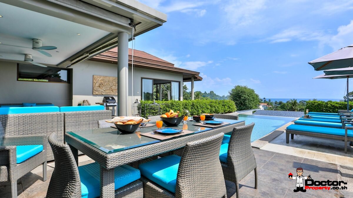 4 Bedroom Sea View Villa - Lamai - Koh Samui - for sale